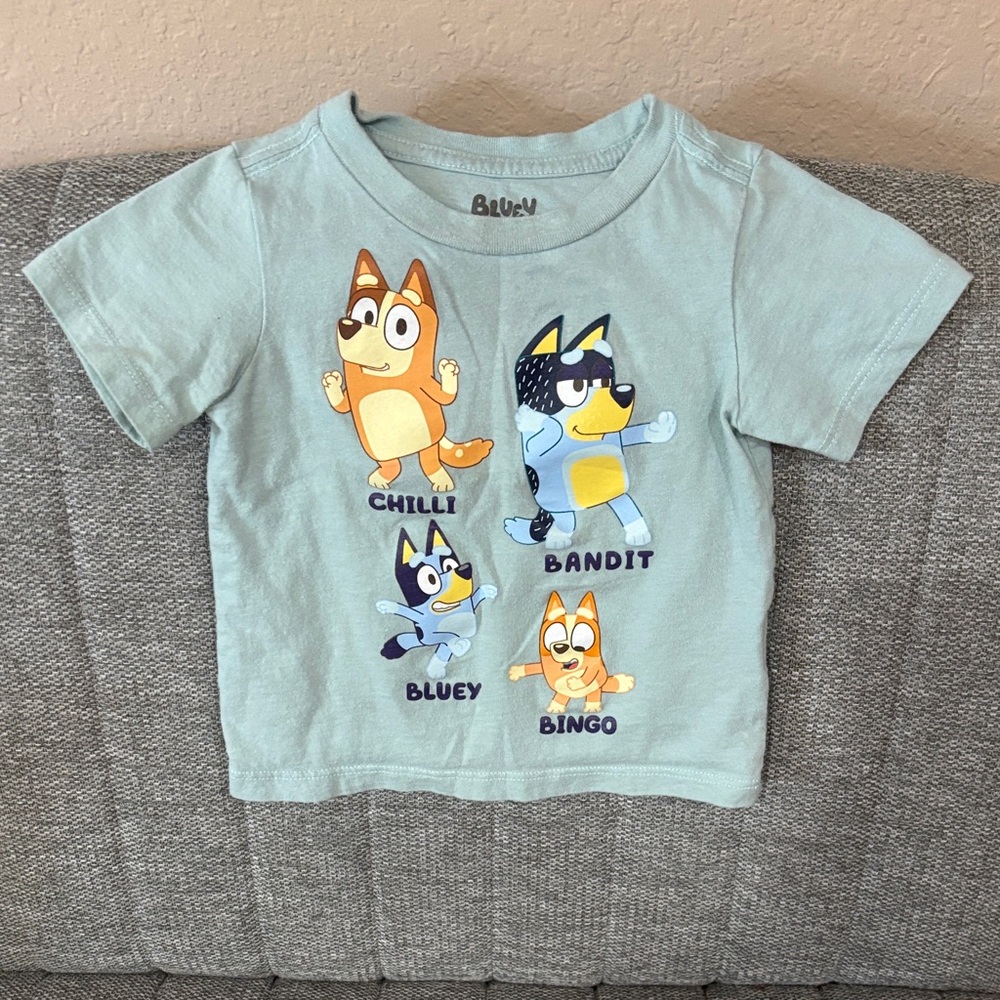 Bluey Kids Character Tee - Light Blue